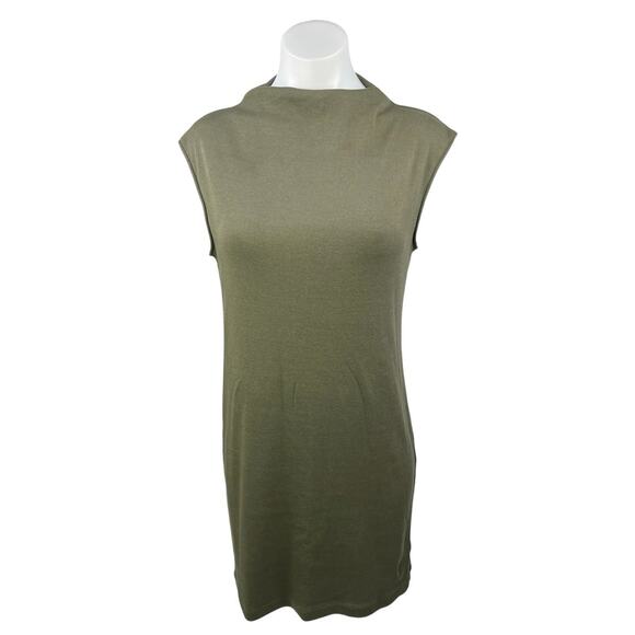 Old Navy Dresses & Skirts - Old Navy Women's Olive Green Mock Neck Sleeveless Mini Sweater Dress Size M